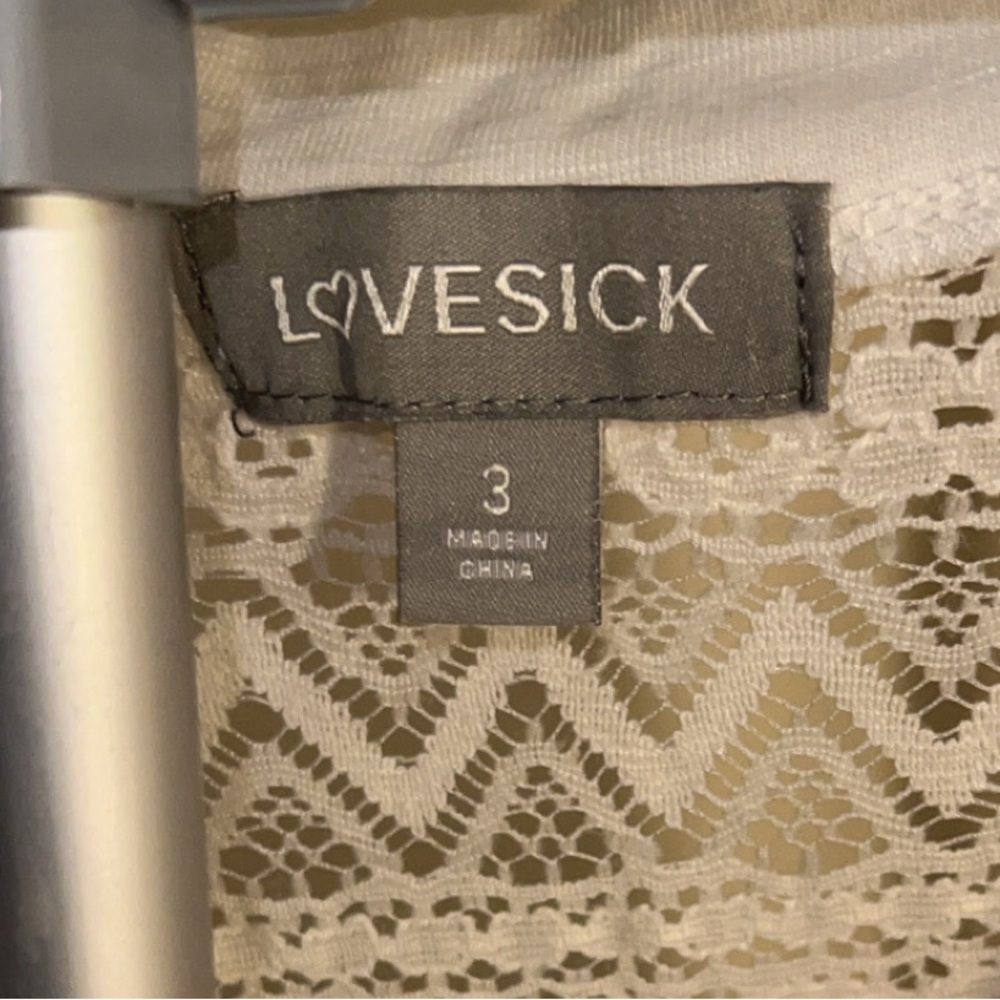 Love Sick- Women's Casual Summer Lace Panel V Neck Long Sleeve Blouse - Picture 7 of 7